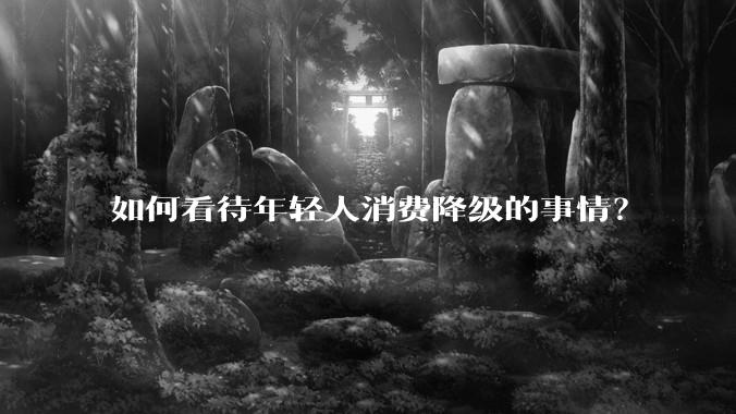 如何看待年轻人消费降级的事情？